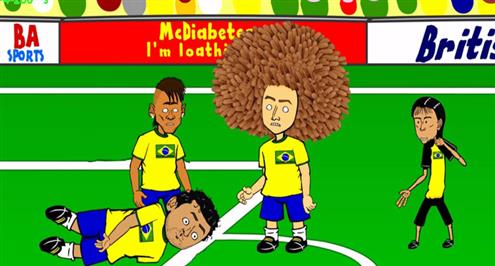 فيديو كارتوني.. كيف أنقذ الحكم نيشيمورا البرازيل في افتتاح المونديال؟ 